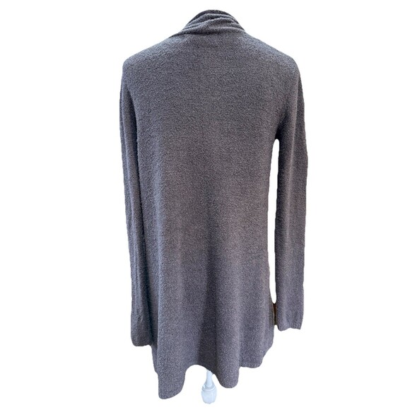 Barefoot Dreams Cozychic Lite Cardigan Gray S/M Open Front Soft Knit Pockets - Picture 3 of 10